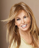 Raquel Welch Always  Curl it full and fabulous or iron it stick-straight. This silhouette of long, luxurious layers will always look great! Tru2Life® synthetic hair makes your styling options limitless!     Memory Cap® II Tru2Life Heat Styleable Synthetic Hair