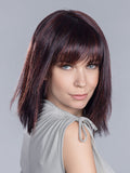 CHER (CUT AND STYLED) by ELLEN WILLE in AUBERGINE MIX 131.133.132 | Deep Wine Red and Red Violet with Granat Red Blend