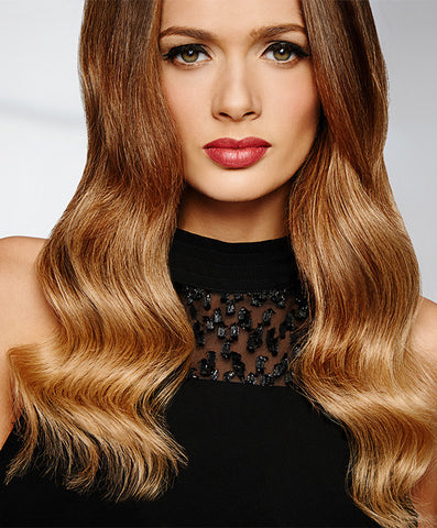 Raquel Welch Ten Piece Clip-in Extensions  Va va voom hair is just a few clicks away! Available in 2 different lengths – 14″ or 18″ – these clip-in extensions are the easiest way to get red carpet ready in seconds! The 100% human hair can be styled curly, wavy, or straight. This 10 piece set can add volume and body to long hair and length and fullness to shorter hair. Pair them with a bang or top of head piece for the ultimate in hair glam. Have fun by applying pastel or bright hues to R10HH.     100% Human