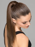 This ponytail makes it easy to conceal your natural hair by securing the velcro, then wrapping the additional strand of hair around it